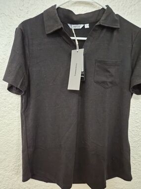 Black Short Sleeve Polo Shirt
